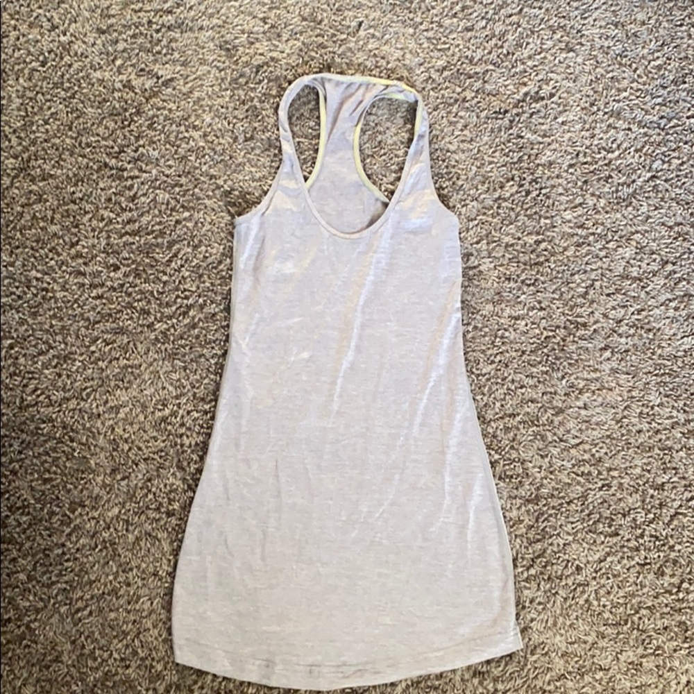 Lululemon grey athletic tank top